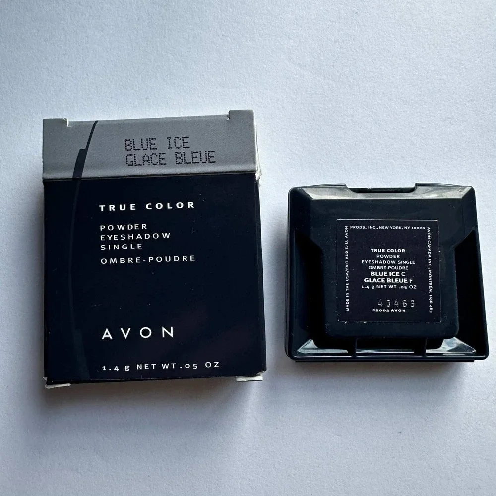 Avon True Color Powder Eyeshadow‎ Single Blue Ice Shimmer Vintage 2002